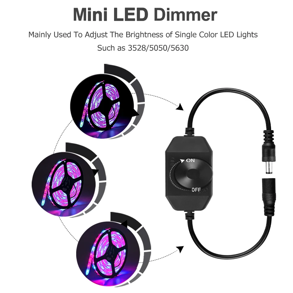 12V-24V DC 0-100% 3a pwm manueller Knopf Dimmer Schalter 5V USB LED Dimmer Controller für LED-Streifen Licht LED Schreibtisch lampe