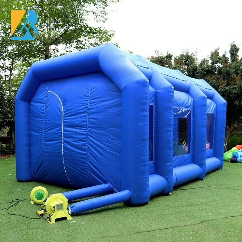 Inflatable Automotive Paint Booth Blue Inflatable Paint Spray Booth for Car Painting Toys