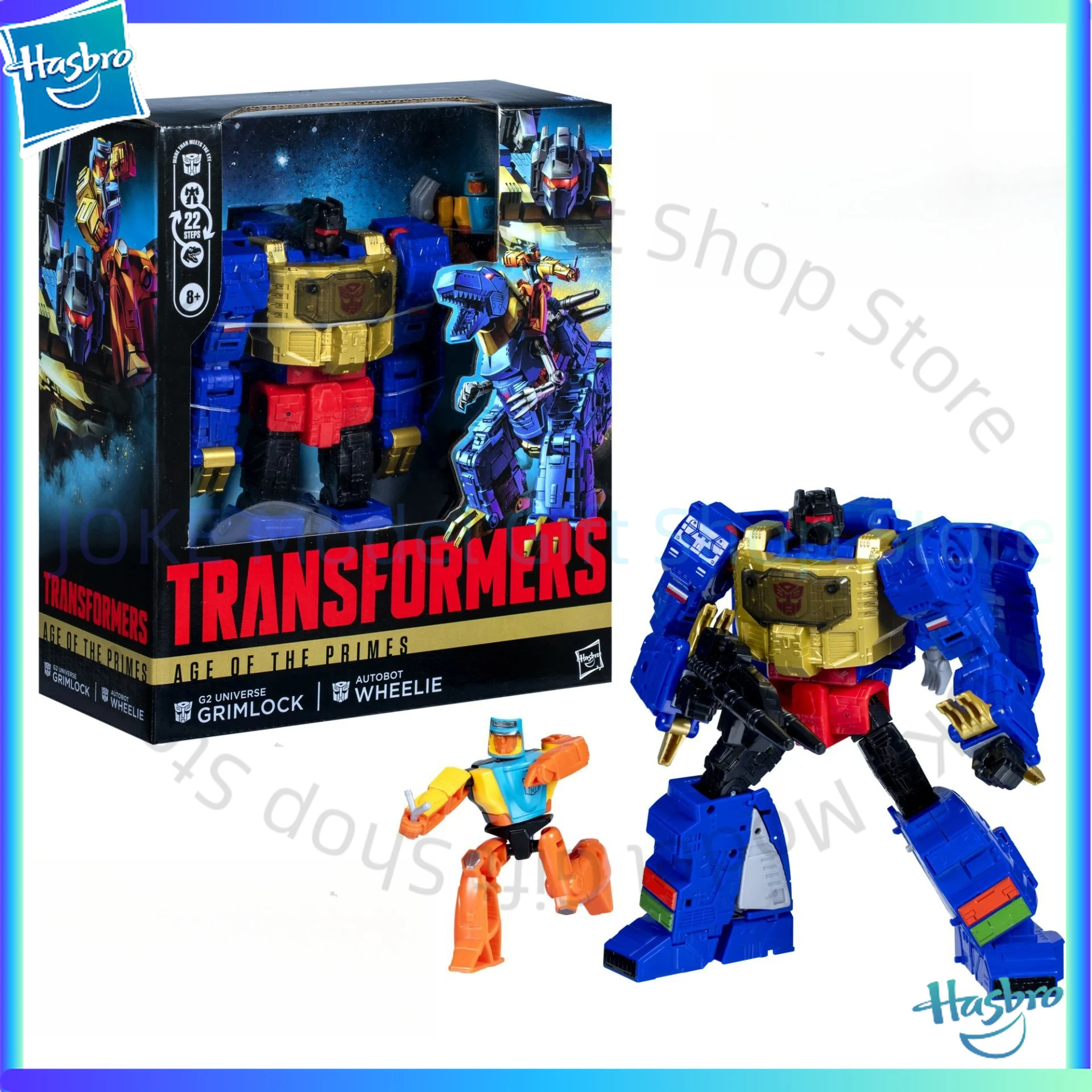 

[2025 novo produto] 100% original idade primes líder classe g2 universo grimlock 20cm convertendo figura de ação g0487