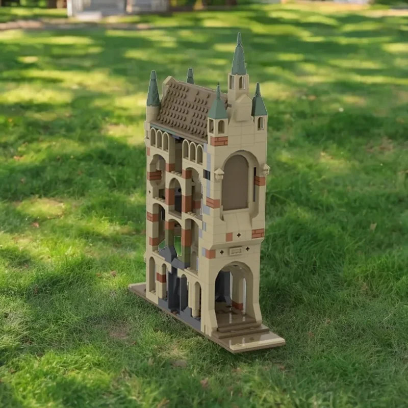 

527 шт. Moc необычная коллекция проходов, образовательные модульные строительные блоки, подарок для детей, обучение операционных способностей