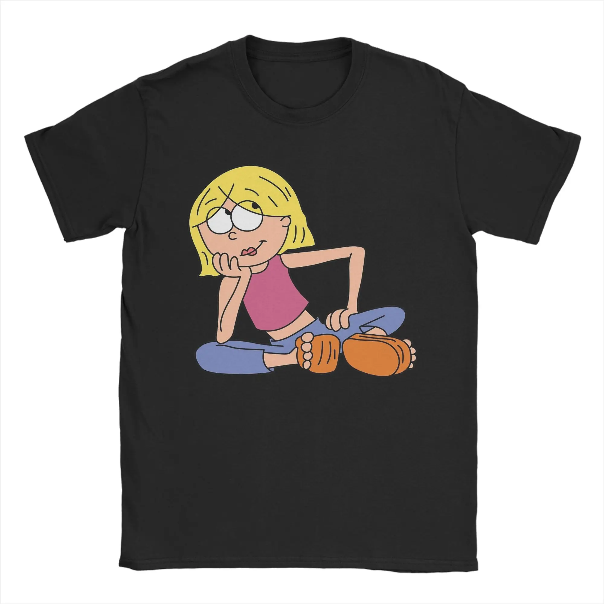 Men Lizzies McGuires T Shirt  100% Cotton Tops Novelty Short Sleeve Crew Neck Tees Unique T-Shirts