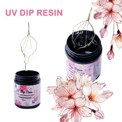 UV DIP Resin Glue UV Flower-Making Liquid With Light For Wire Metals Dipped In Resin Crystal UV Curing Headdress Jewelry Making