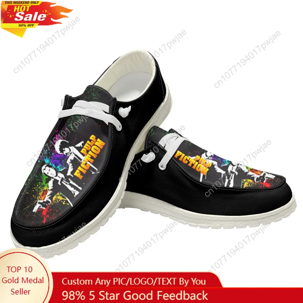 

Pulp Fiction Casual Shoes John Travolta Mens Womans Flat Shoe Breathable Outdoor Lightweight High quality Flat Casual Shoes