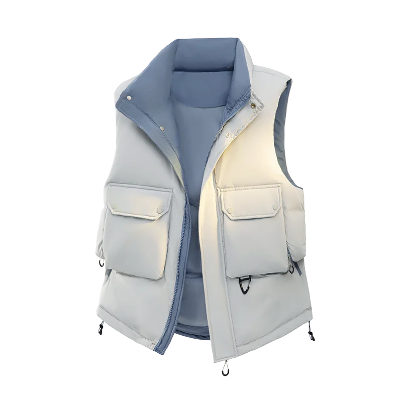 Męska kamizelka puchowa 2025 |   Wodoodporna, wiatroszczelna kurtka robocza bez rękawów |   Kamizelka outdoorowa Big & Tall z 90% puchu kaczym