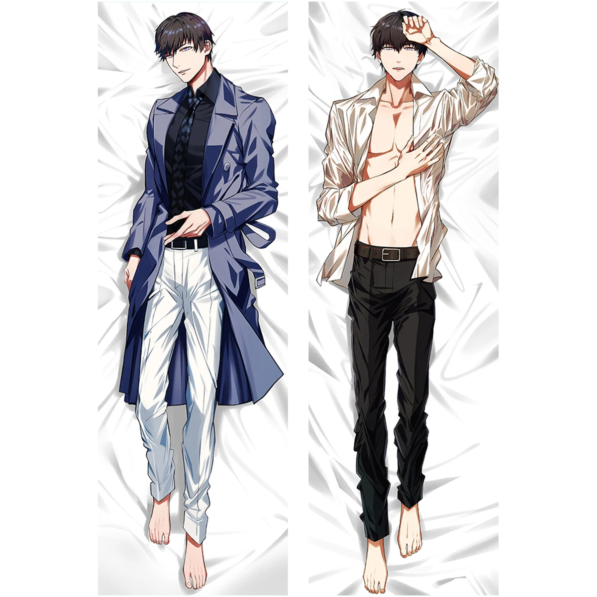 Lucien Large Dakimakura Cover Anime Male Long Life Size Equal Body Pillow Case Customized Printed Waifu Gift
