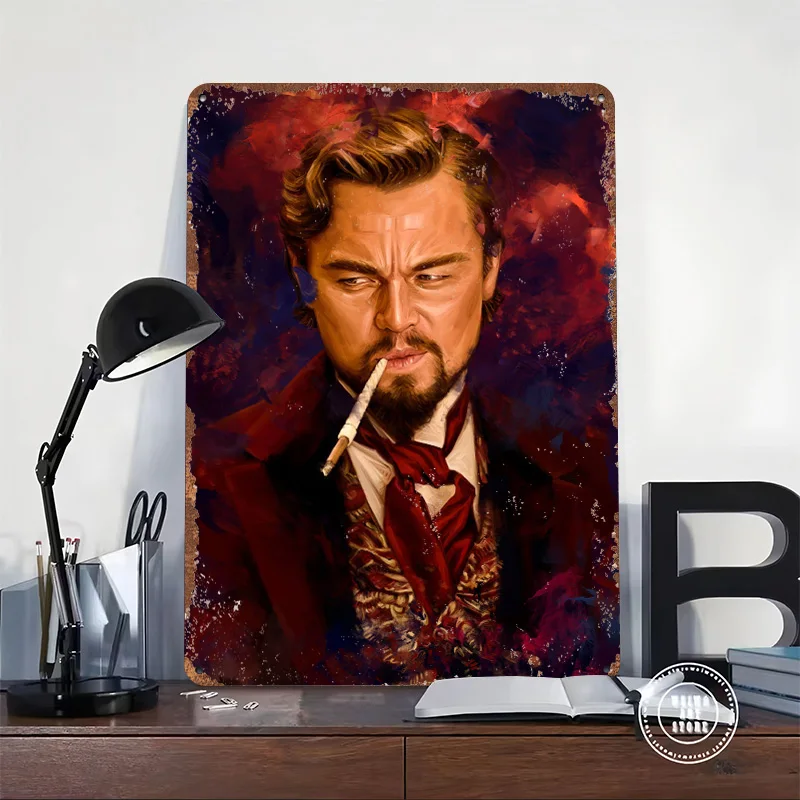 Calvin Candie Metal Poster Customized Wall Art Retro Vintage Metal Signs for Man Cave Decor Room Decoration Gaming House Home