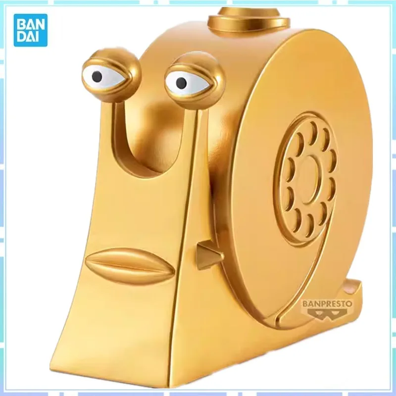 

Bandai Original Banpresto Anime ONE PIECE SOFVIMATES Golden Den Den Mushi PVC Action Figure Model Collectible Toy Gifts