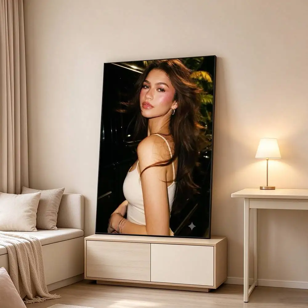 Zendaya Actor I-Icon  Poster Waterproof Wall Art Sticker For Bar Living Room Vintage Decor High Quality Print Gift