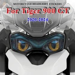 Front Headlight Stickers Motorcycle Head Light Protection Decals Accessories For Triumph Tiger 900 GT Rally Pro 2020-2023 2024
