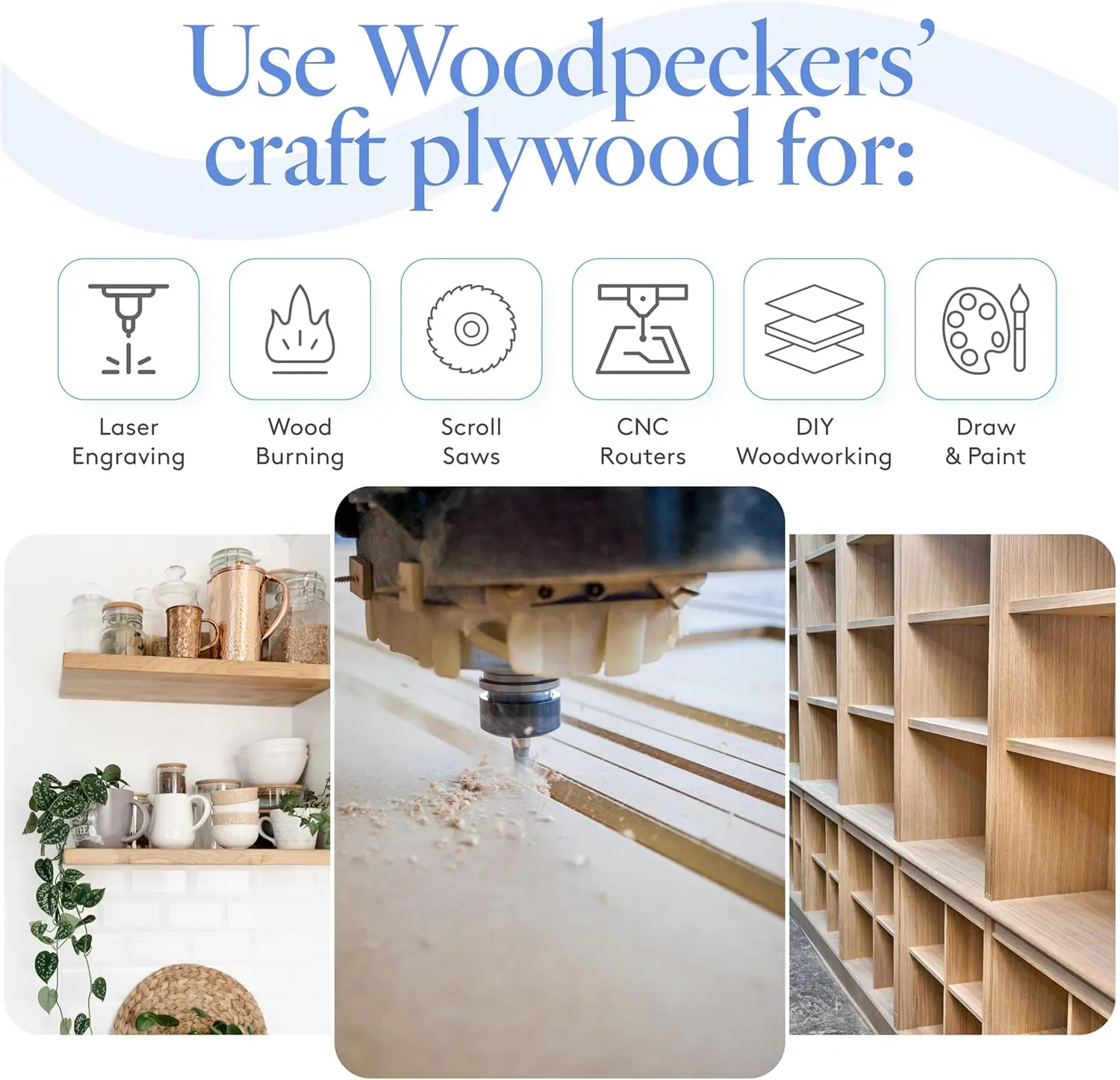 Folhas de madeira compensada de bétula báltica de 3 mm, 1/8 x 12 x 20 polegadas, caixa de 20 grau B/BB para corte a laser CNC e queima de madeira