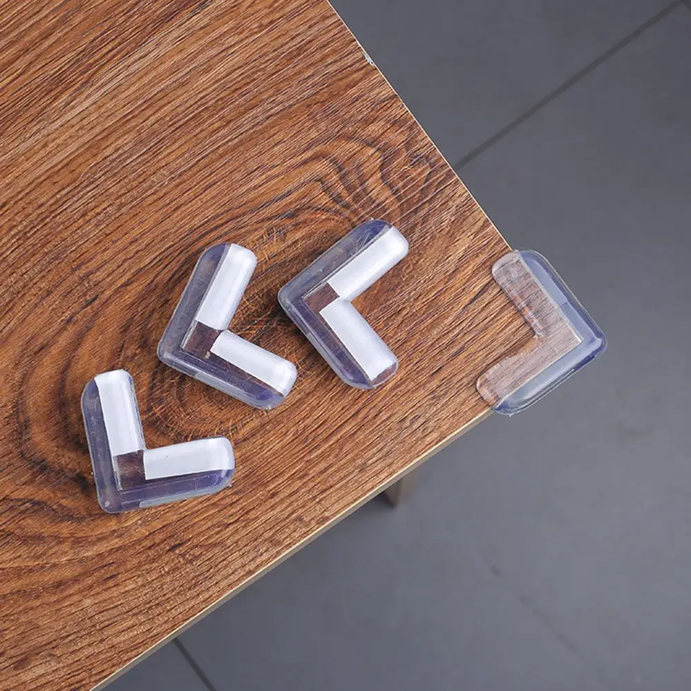 4PCS Child Baby Safety Silicone Protector Table Corner Edge Protection Cover Transparent Spherical Anti Collision Edge Guards