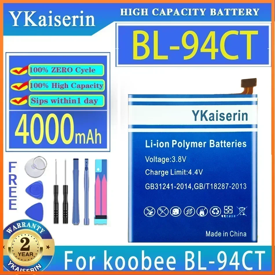 

YKaiserin Battery 3600mAh/4000mAh For koobee BL-94CT BL94CT BL-97CT BL97CT BL-93CT BL93CT K300 K400 Bateria