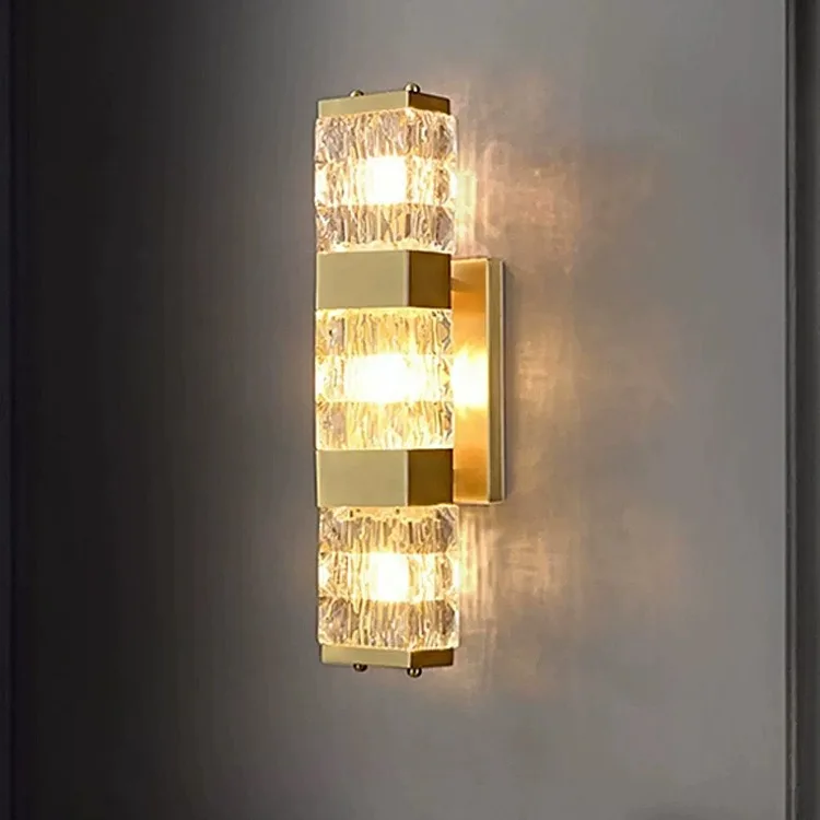 SANDYHA Modern Foyer Background Wall Lamps Modern Villa Living Room Study Bedroom Bedside Corridor Decor Lighting Fixtures