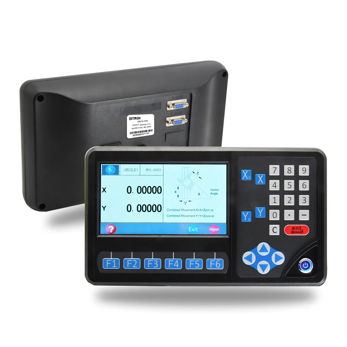 Ditron SINO DRO D80 Display a lettura digitale LCD a 3 assi/2 assi RPM e scala di vetro lineare ottica 50-1000mm 3pcs / 2pcs