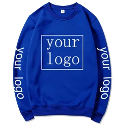 Custom Logo Crewneck Sweatshirts Men WomenBrand Harajuku Fashion Casual Fleece Spring Autumn DIY Hoodies Pullover Wholesale