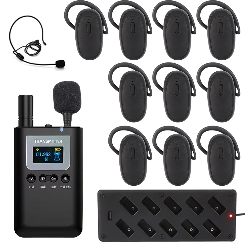 Wireless Whisper Tour Guide System Audio Guide System Simultaneous Interpretation System for Teaching Travel Agency Church