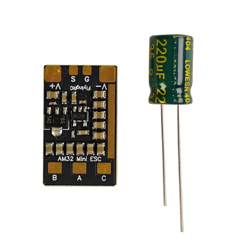 

FBIL-6-26V Single Unit Mini AM32 ESC 2-6S 40A 32-Bit Electronic Speed Controller For FPV Drone RC Car Model