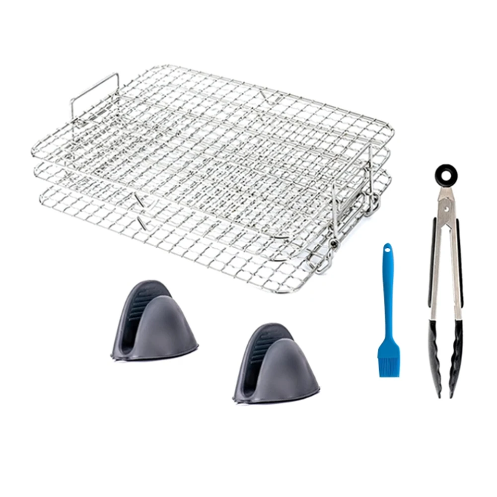 

Air Fryer Rack for Foodi Grill XL Air Fryer Multi-Layer 3 Stackable Dehydrator Rack Toast Rack Air Fryer