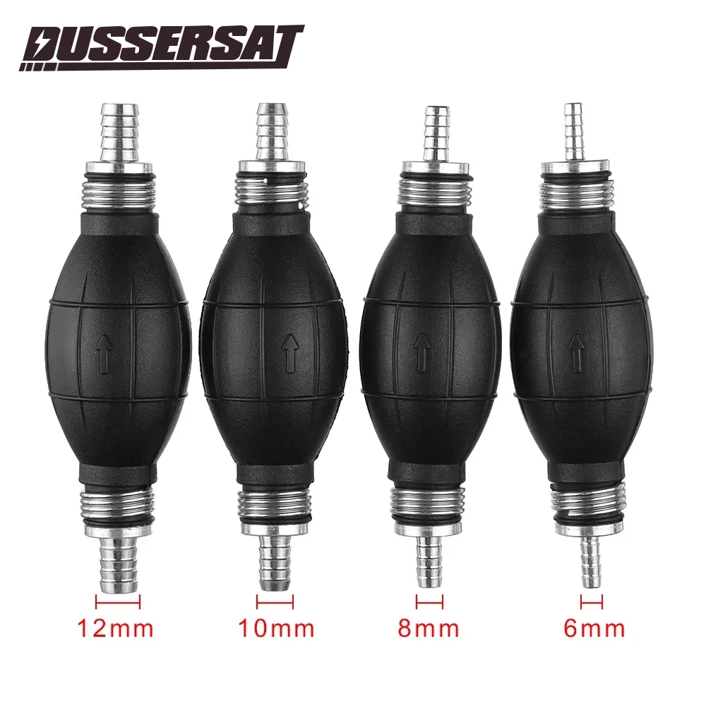 6/8/10/12 مللي متر خط مضخة الوقود اليدوية المطاط الألومنيوم اليد التمهيدي لمبة نقل زيت الديزل البنزين لسيارة قارب البحرية الخارجية #6