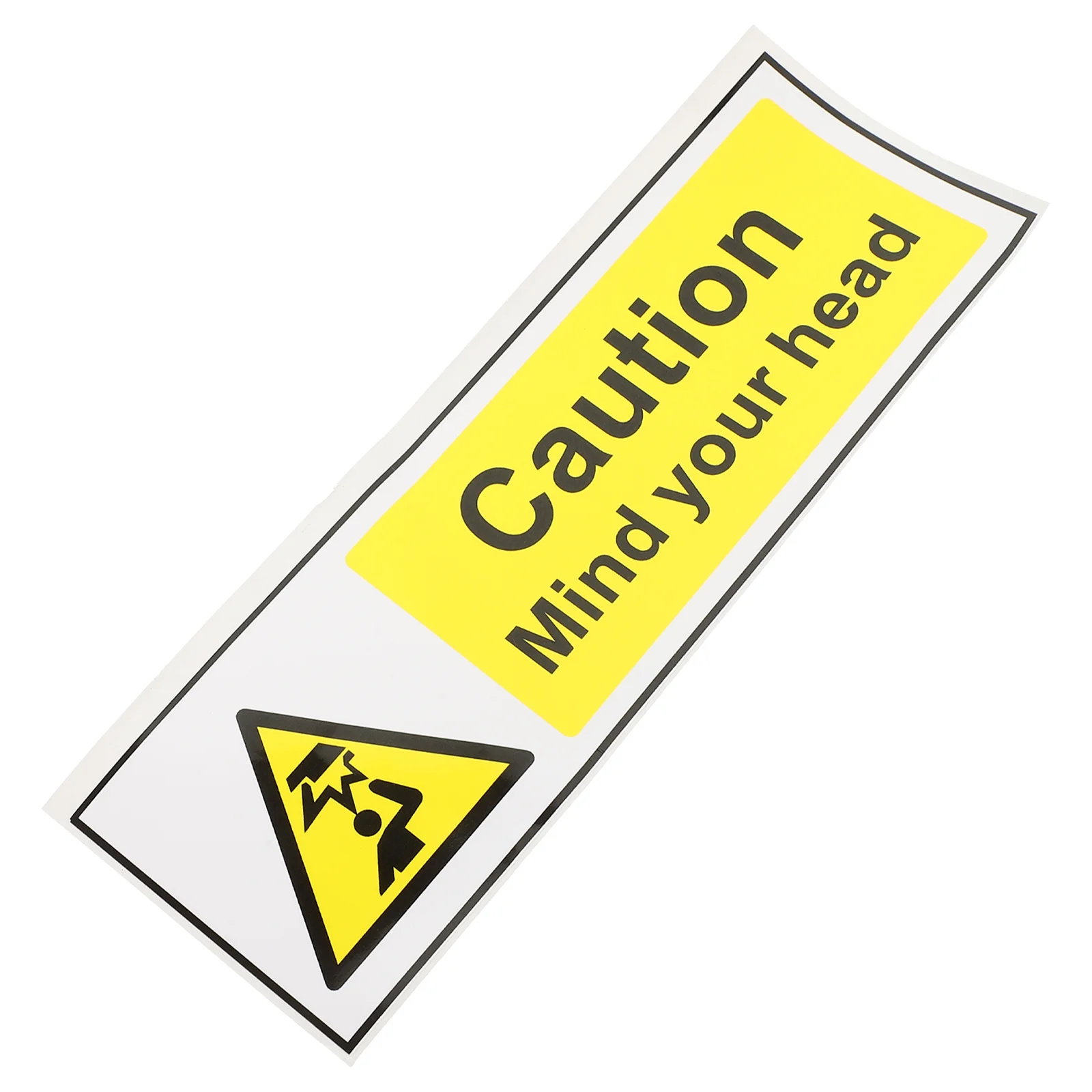 Watch Your Head Remind Plaque Stickers Waterproof Be Careful Warning Label Caution Signs Applique Pvc Decal Emblems