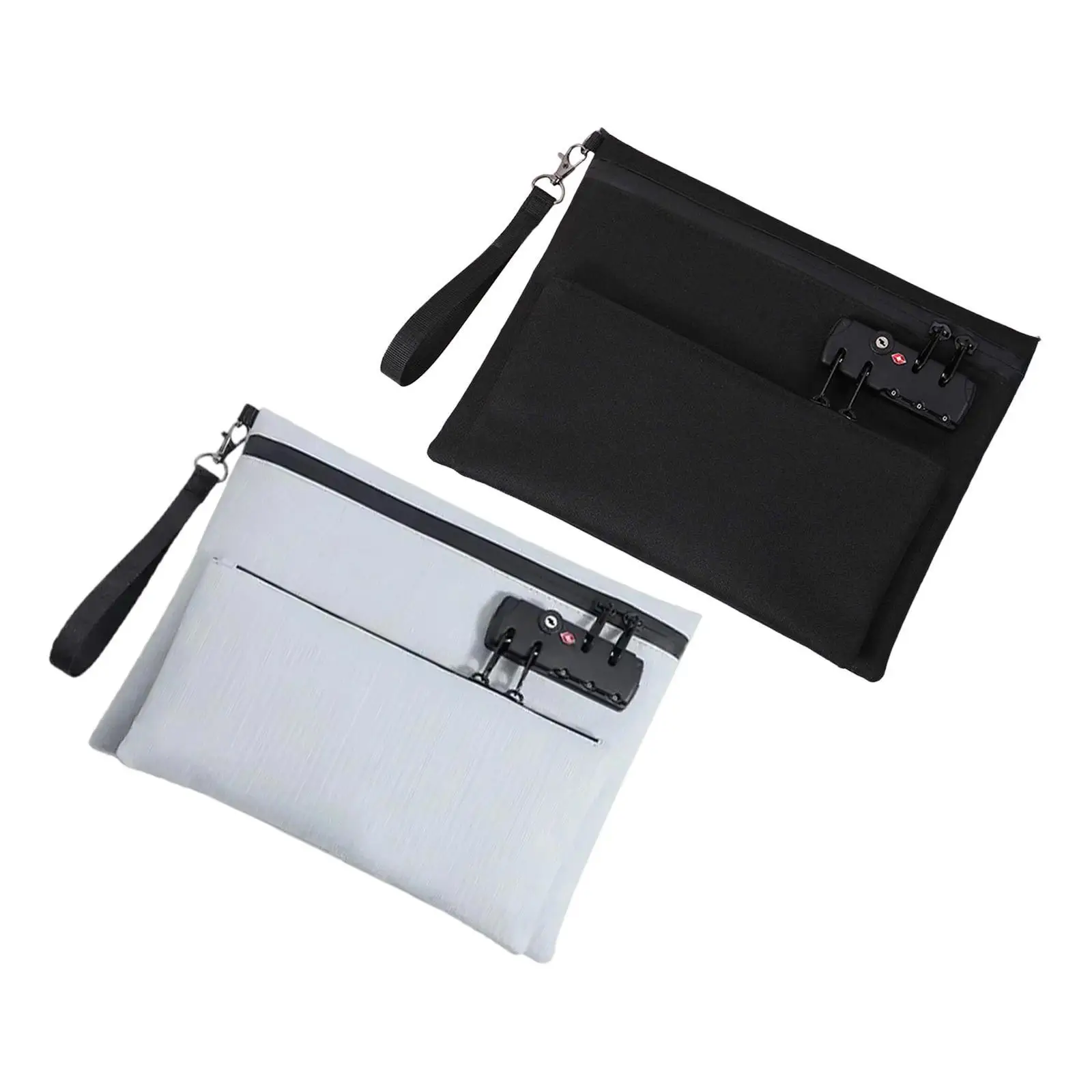 

Oxford Cloth Travel Cable Organizer Bag Cover with Password Lock Large Storage Pouch for Travel Accessories