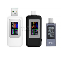 USB / Type-c Tester Multi-function Digital Display DC Voltage Ammeter Power Meter Mobile Power Charger Indicator