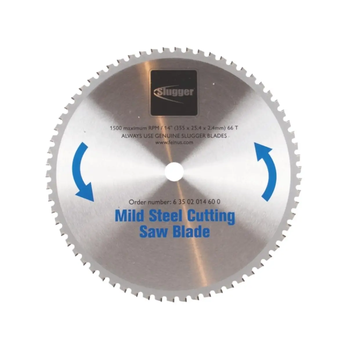 Slugger by - Cutting Saw Blade for Mild & Thin Metal, Aluminum and Stainless Steel - 66 Teeth, 14