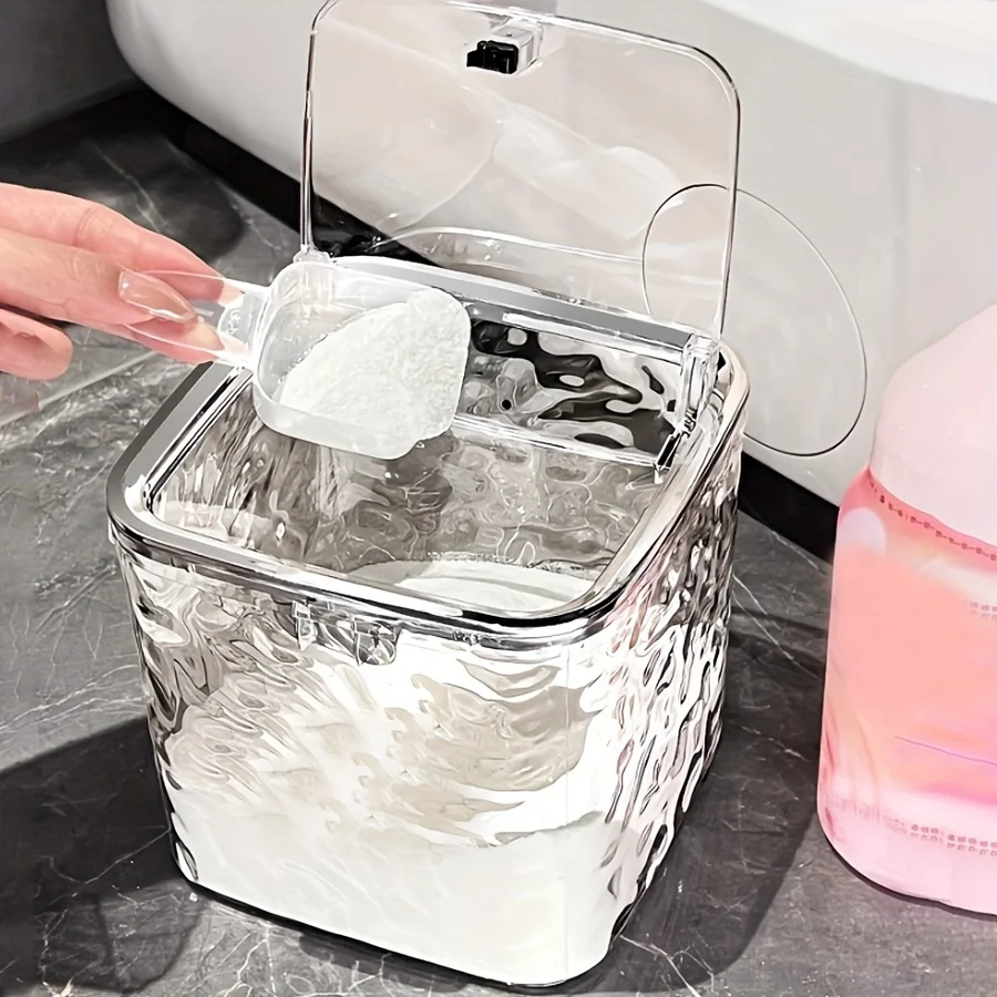 Laundry Pods Container Clear Storage Box For Washing Capsules Dryer Sheets Container Laundry Room Storage Organizer