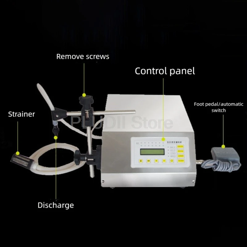آلة تعبئة السوائل ذات التحكم الرقمي، حشو عطور الخمور الأوتوماتيكي، معدات تعبئة كمية صغيرة، وظيفة خالية من التنقيط