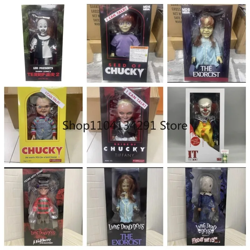 Original Bride Of Chucky MezcoToyz 78003 15 Inch Horror movie Peripheral Products Chucky Tiffnay Action Figure doll 38CM