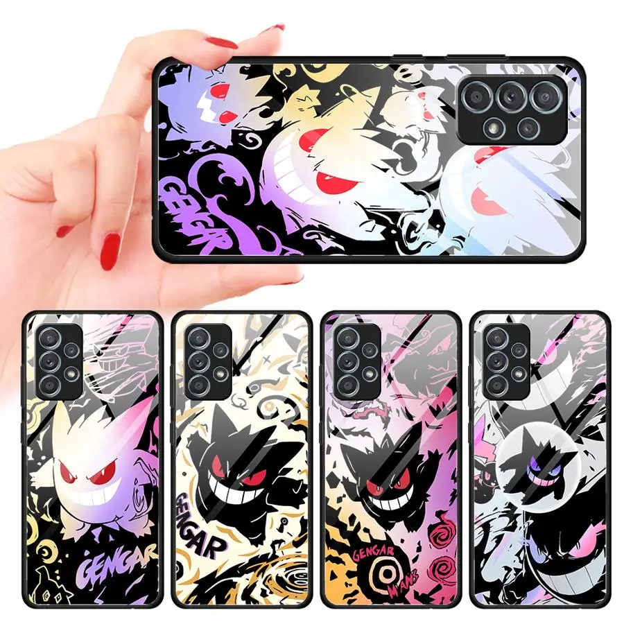 

Cool Gengar Pokemon Glass Case for Samsung Galaxy A57 A55 A24 A54 A37 A56 A36 A06 A25 A16 A32 A14 A34 A13 A26 A15 Phone Cover