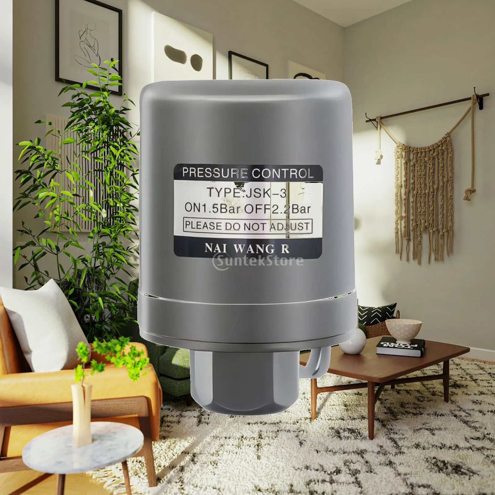 Pressure Control Switch for Booster Pump Automatic Start Stop System with Compact Vertical Housing