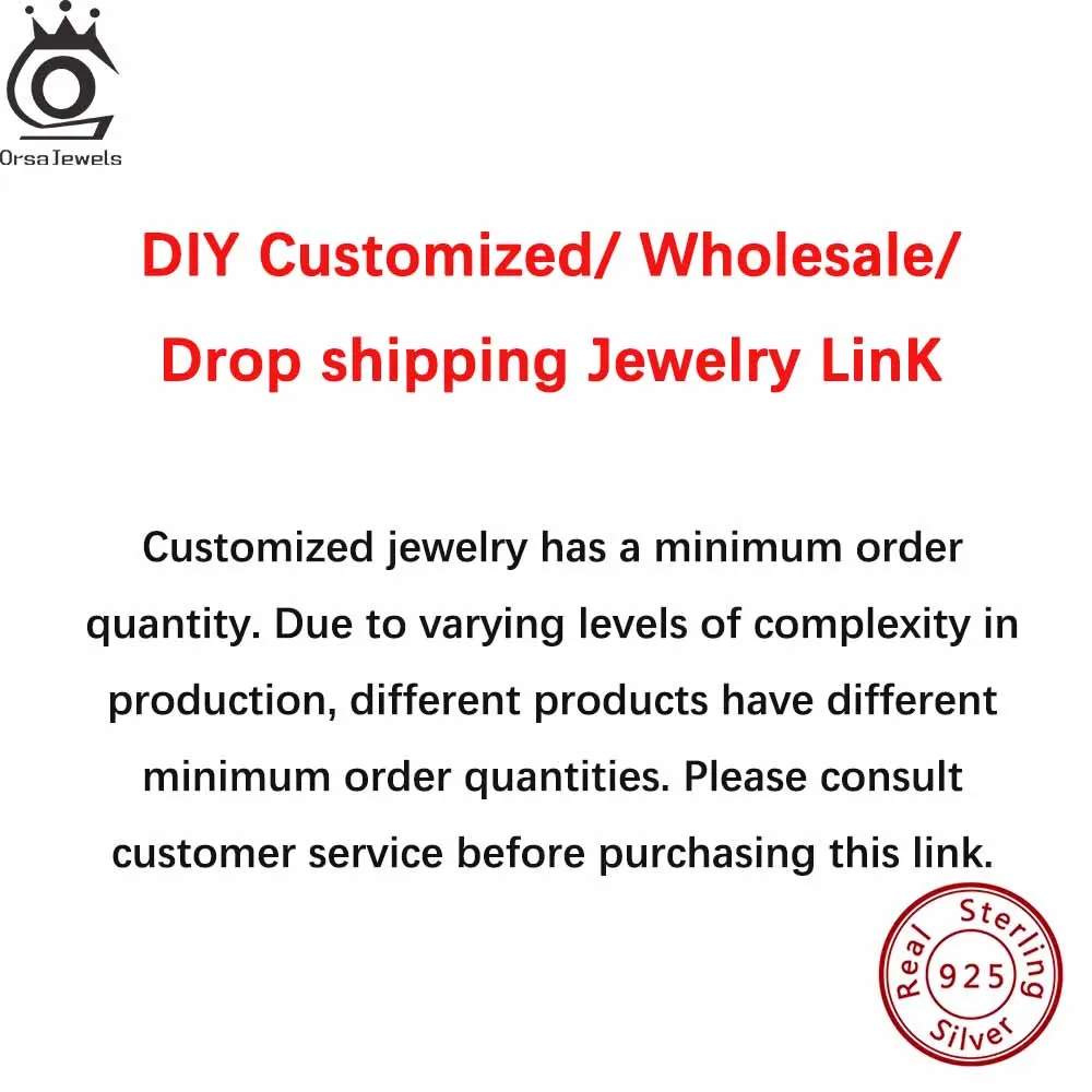 

ORSA JEWELS Genuine 925 Sterling Silver DIY Custom Fine Jewelry