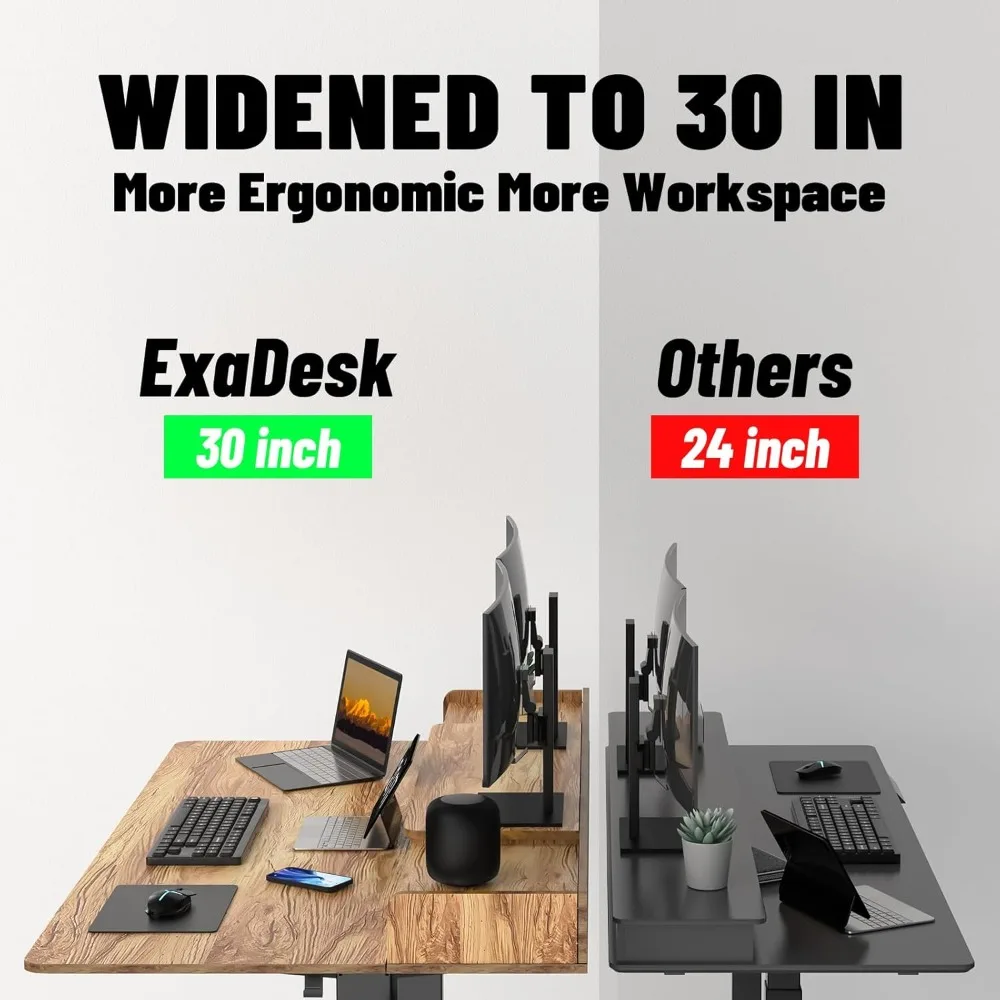 مكتب مريح للجلوس مع ارتفاع قابل للتعديل وتخزين، محطة عمل واسعة 63 × 30 للاستخدام المكتبي المريح