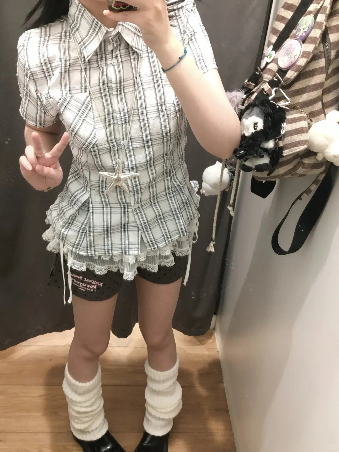 Korean Retro Puff Sleeve Shirt Women Spring 2025