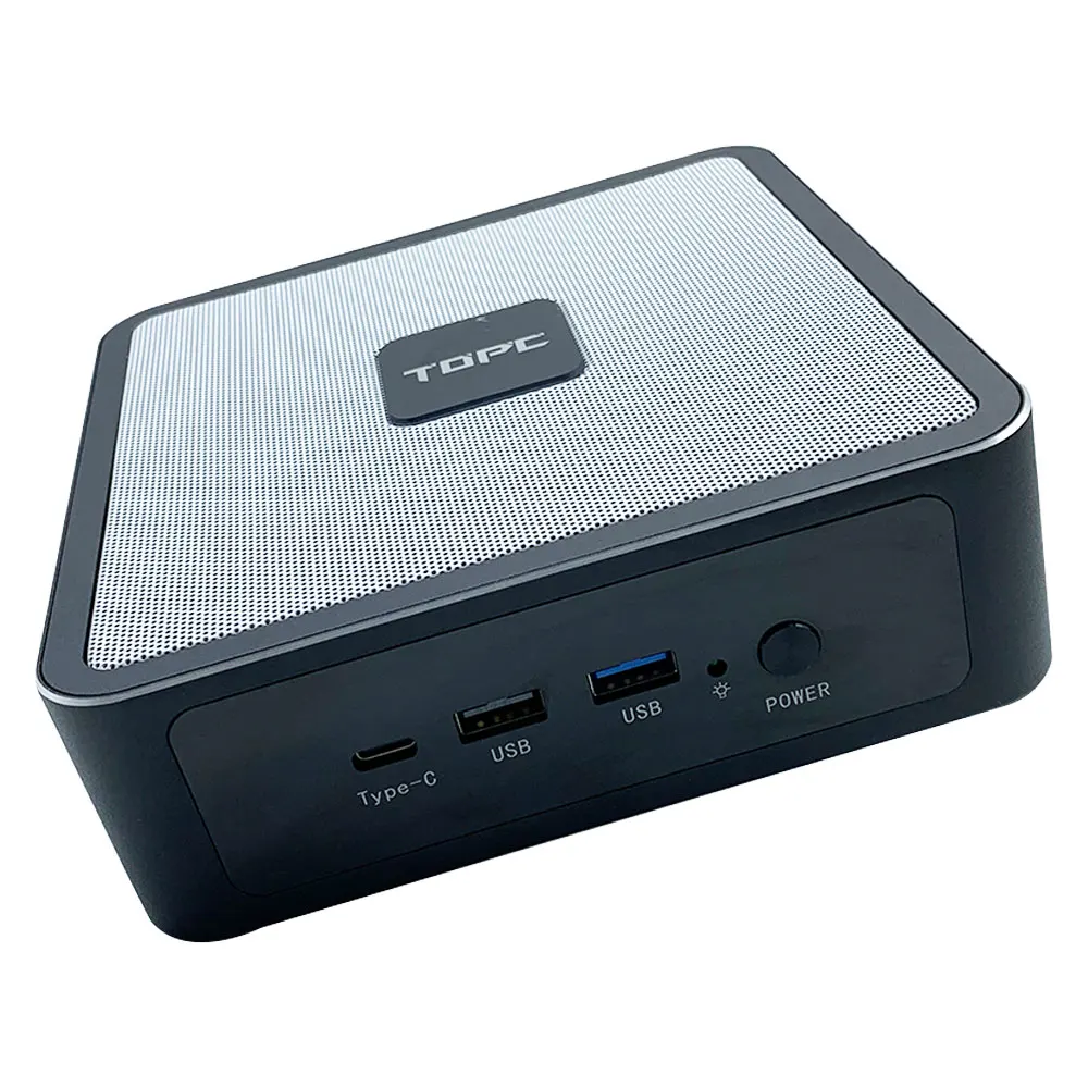 TOPC Core I5-12500h Mini Desktop Computer Office Home Audio and Video Entertainment Mini Productivity Tool Portable Workstation