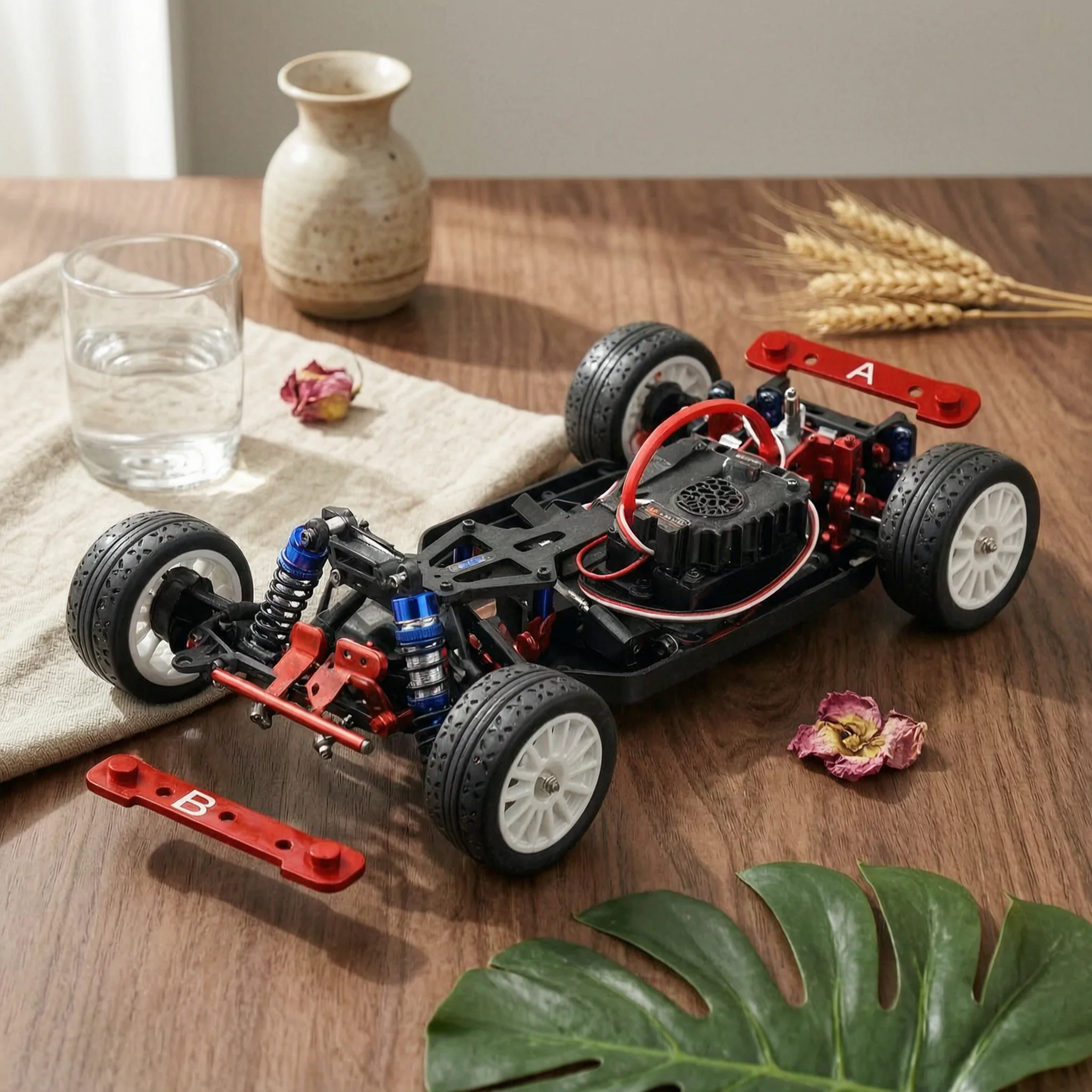 aluminum-upgrade-kit-machined-linkage-system-arms-with-steering-cups-rc-steering-cup-set-sturdier-rc-car-replacement-parts