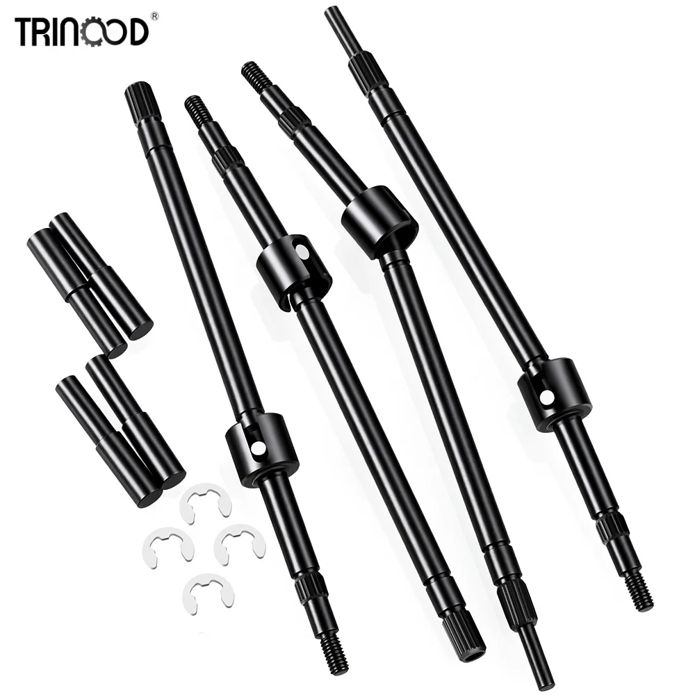 TRINOOD Metal Front Rear CVD Constant Velocity Drive Shaft For 1/10 Tamiya Clod Buster RC Monster Truck Upgrade Parts