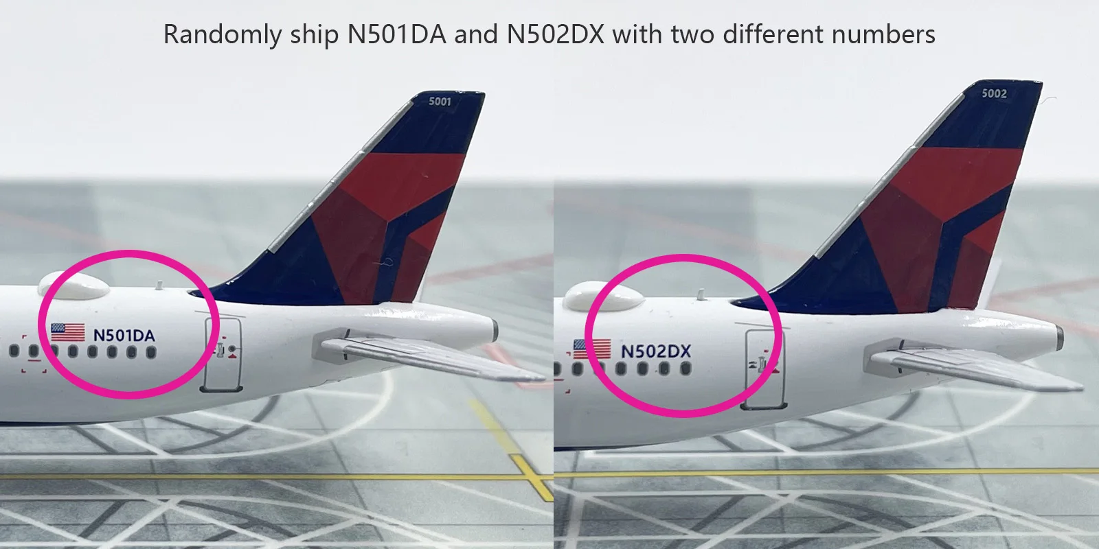 1: 400 US PM202209 A321neo aircraft model N501DA/N502DX model  Alloy finished product collection model