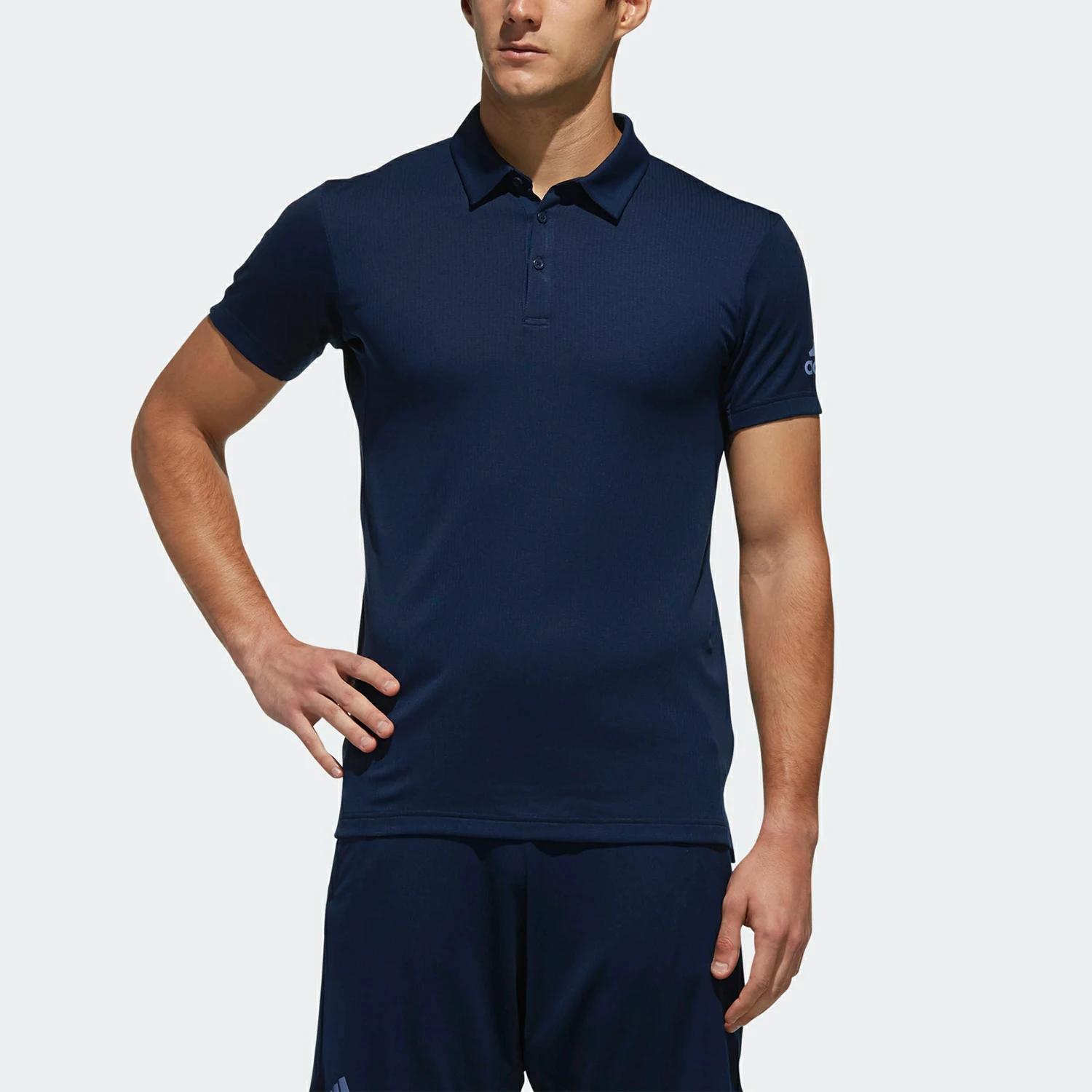 

Adidas Authentic Summer Breathable Ice Wind Men's Tennis Short Sleeve POLO Shirt DU8413