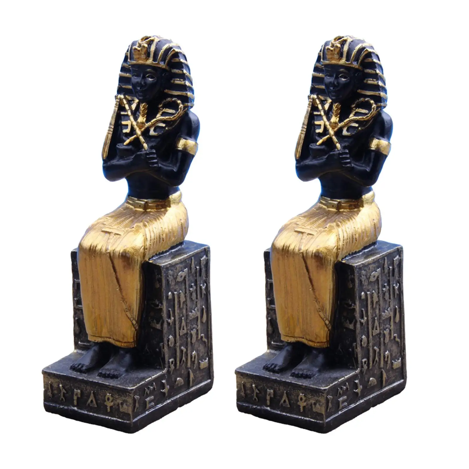 Egyptian Pharaoh Statue Artware Resin Miniature Luxury Decorative Figurines for Modern Office Interior Decoration