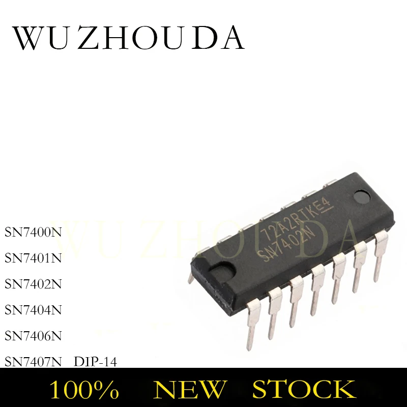 10PCS SN7400N SN7401N SN7402N SN7404N SN7406N SN7407N DIP-14 IC CHIP NEW STOCK
