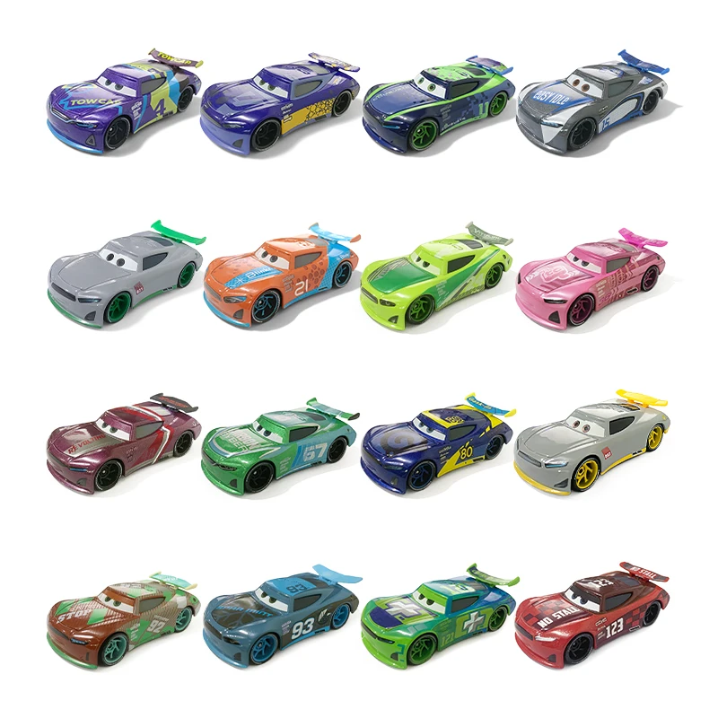 Pixar Cars Beginners Racing Car 1/55 Metal Die Casting Model Car Alloy Material Anime Figure Cartoon Car Toys Birthday Gifts