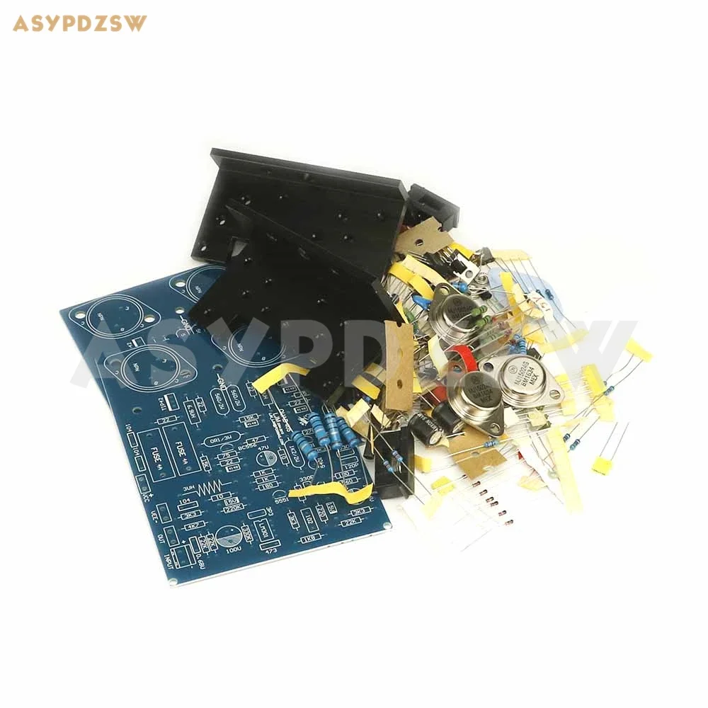 2-канальный клонный усилитель мощности QUAD405 с MJ15024 + угловой алюминиевый комплект «сделай сам»/готовая плата