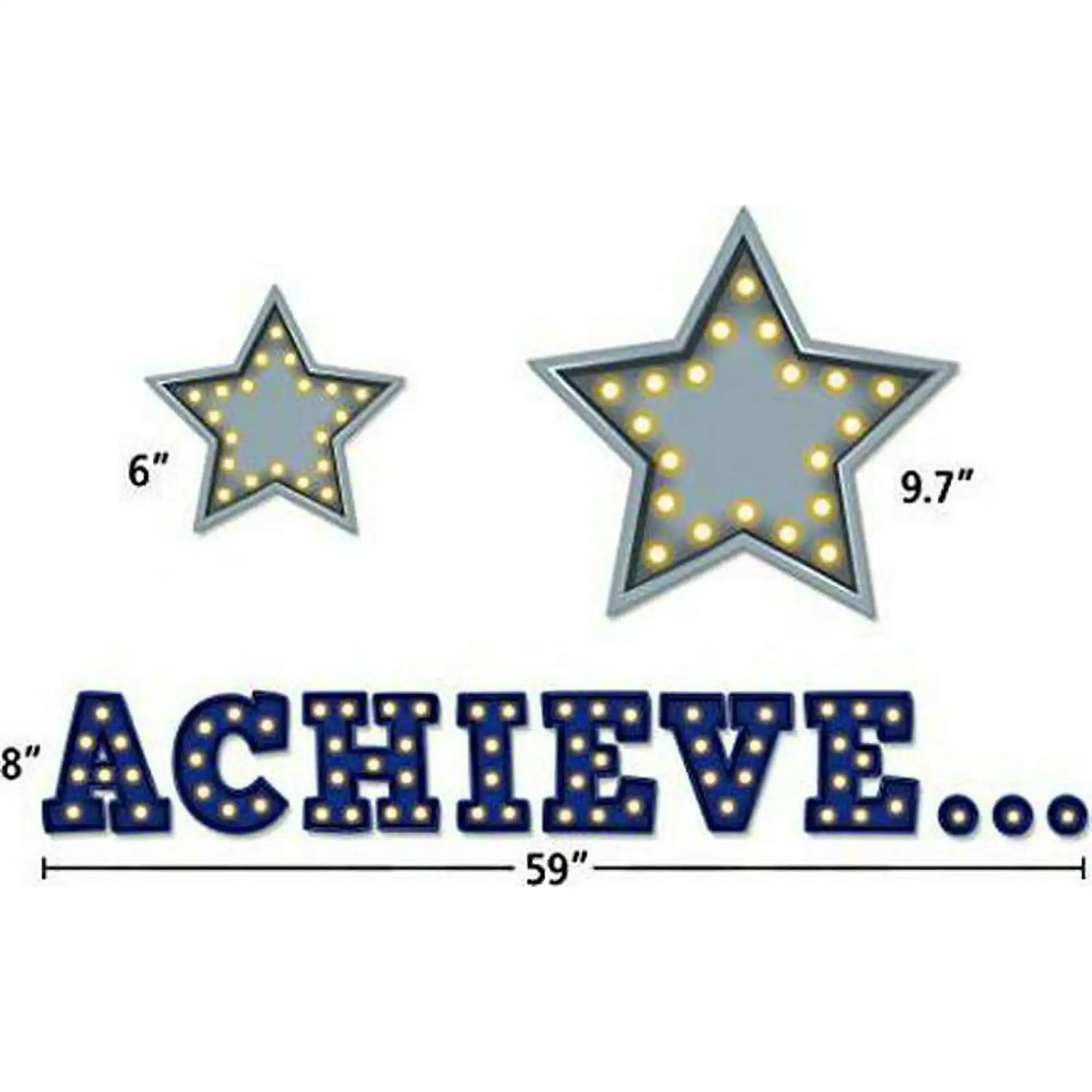 Teacher Created Resources Marquee Motivation Bulletin Board Display Set, 53 Pieces