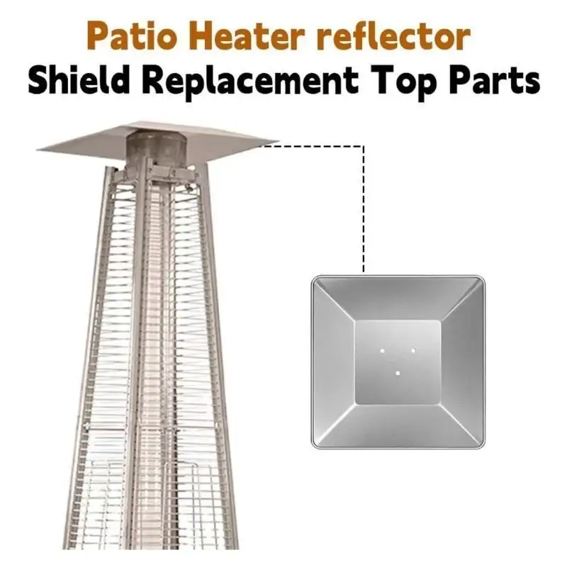 

R9UF Aluminum Reflector Cover Featuring Pre Drilled Holes High Efficiency Gas Patios Heaters Cover for Patios Heaters
