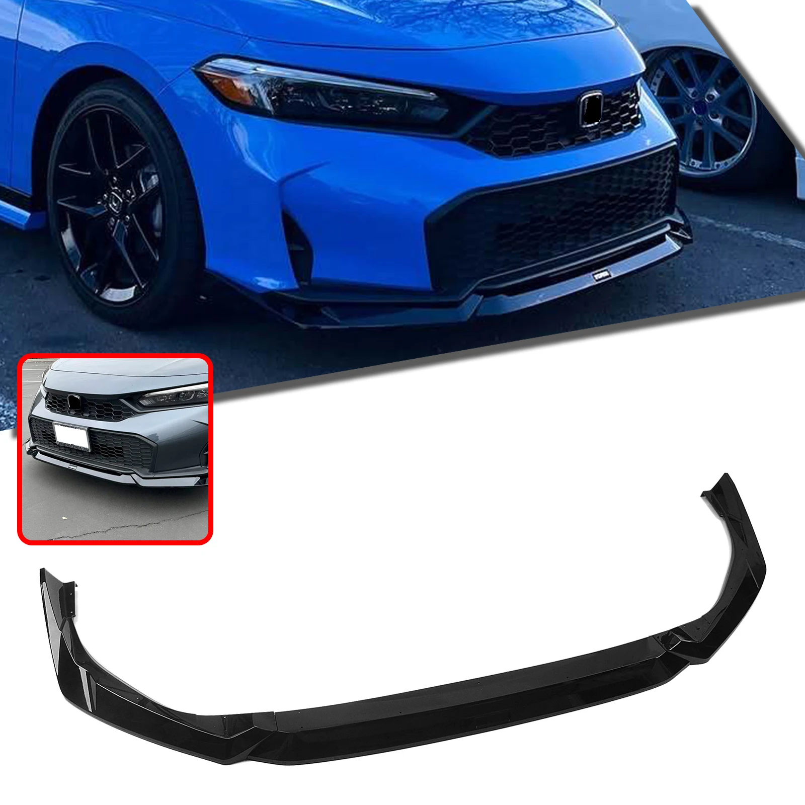 Front Bumper Spoiler Lip Yofer For Honda 11.5th