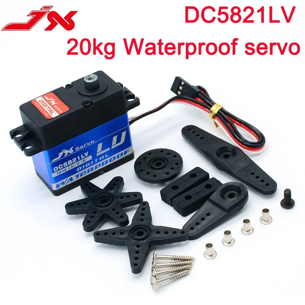 JX DC5821LV Servo 21KG Waterproof Core Full Metal Gear 1/8 1/10 Scale RC Car Buggy Crawler TRAXXAS RC4WD TRX-4 SCX10 D90