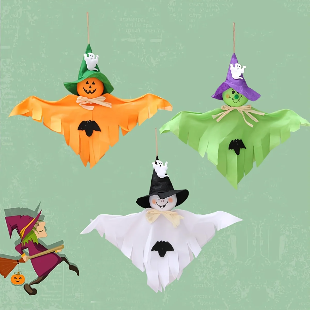 Hot selling Halloween Ghost Festival Bar Ghost House Scene Decoration Props Cute Halloween Pumpkin Ghost Decorations