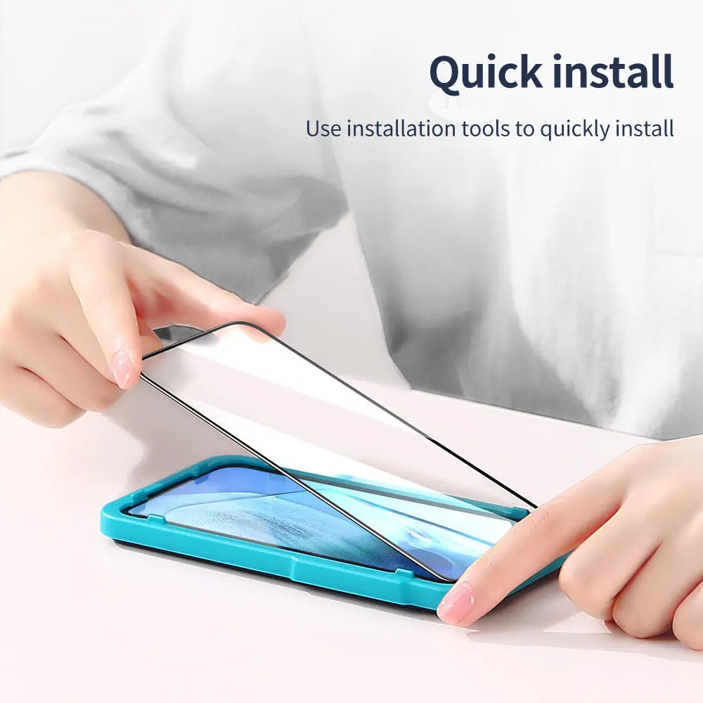 SmartDevil Screen Protector for VIVO IQOO 12 Full Screen Coverage Tempered Glass Film Clear Anti-fingerprint